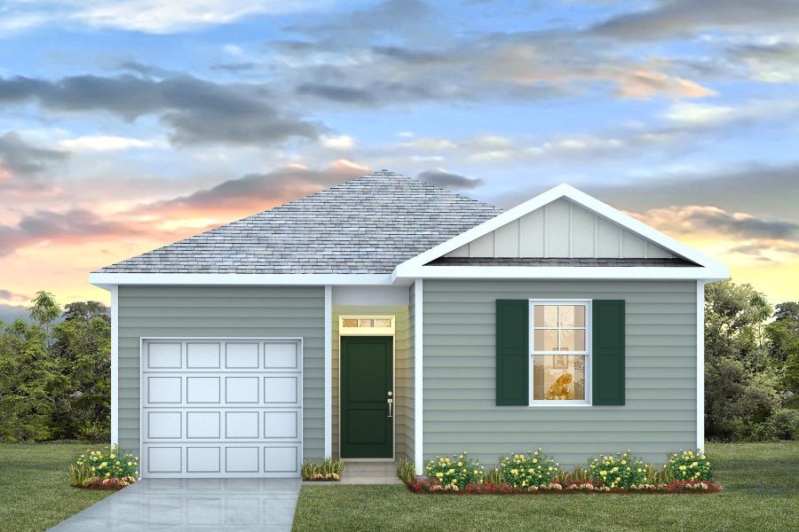 Representative exterior photo of a completed home built from the SULLIVAN by D.R. Horton in Summerville, Darlington, SC (Image 1).