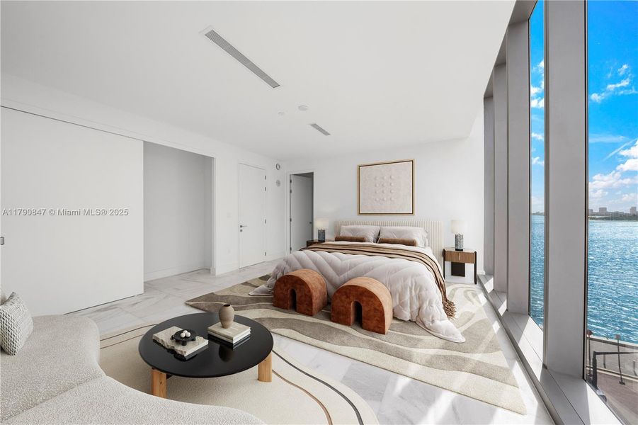 Furnished interior view inside a new home in Missoni Baia, Miami (Image 5).