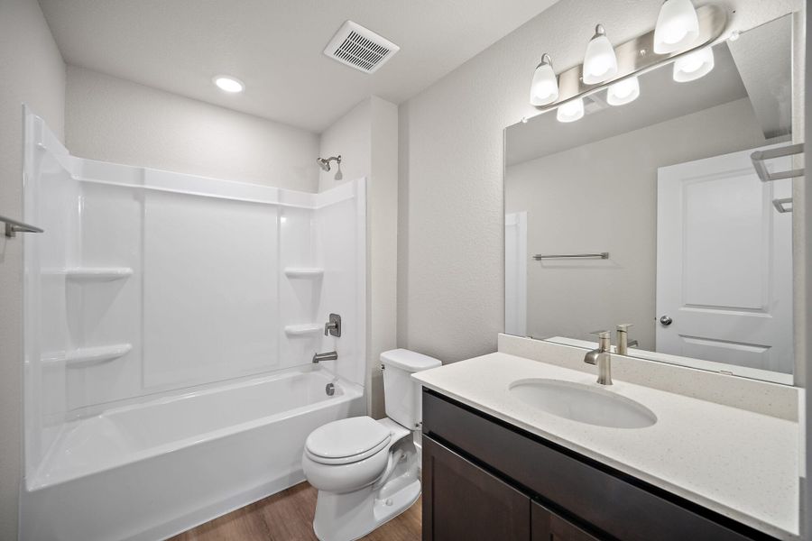 Furnished interior view inside a new home in Ridge at Lorson Ranch, Colorado Springs (Image 5).