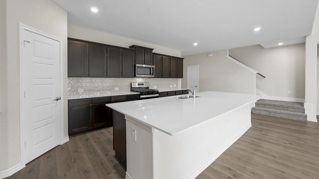 Representative furnished interior of a home built from the Bastrop by D.R. Horton in Silverado, Aubrey (Image 7).