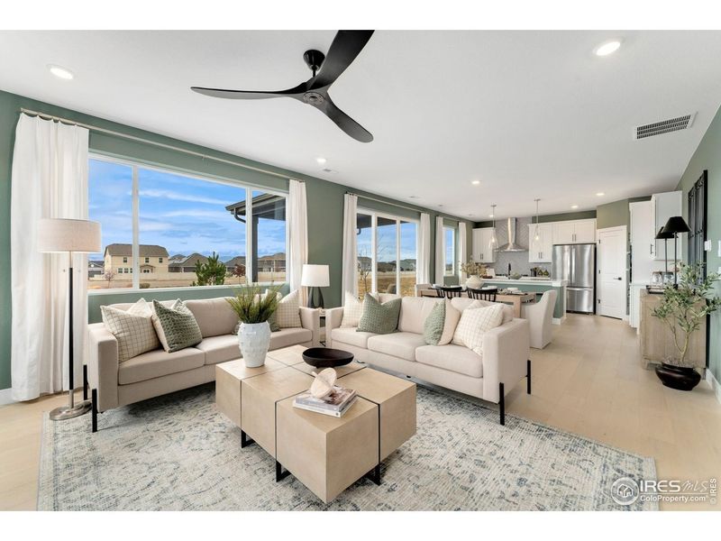 Furnished interior view inside a new home in Hidden Creek, Frederick (Image 16). Furnished interior view inside a new home in Hidden Creek, Frederick (Image 16).