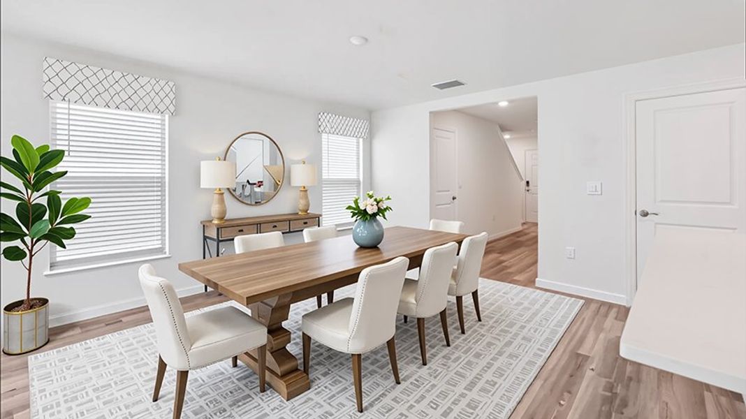 Representative furnished interior of a home built from the ROBIE by D.R. Horton in Oaks Preserve, Gainesville (Image 4).