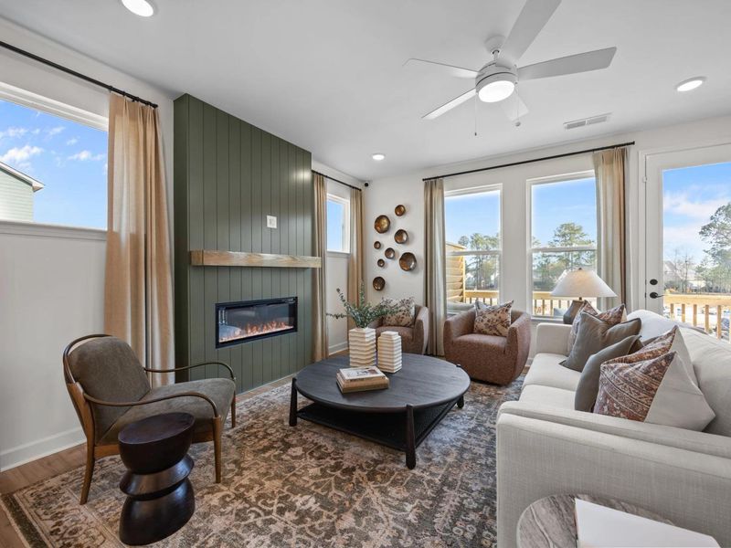 Representative furnished interior of a home built from the The Mitchell Interior by Davidson Homes LLC in Camden Park, Knightdale (Image 11).