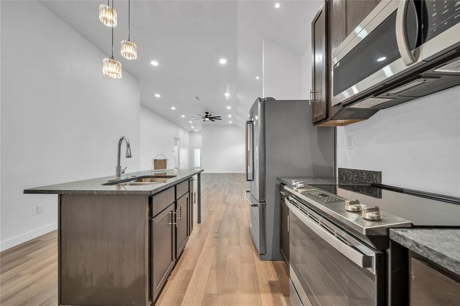 Furnished interior view inside a new home in , Dallas (Image 6).