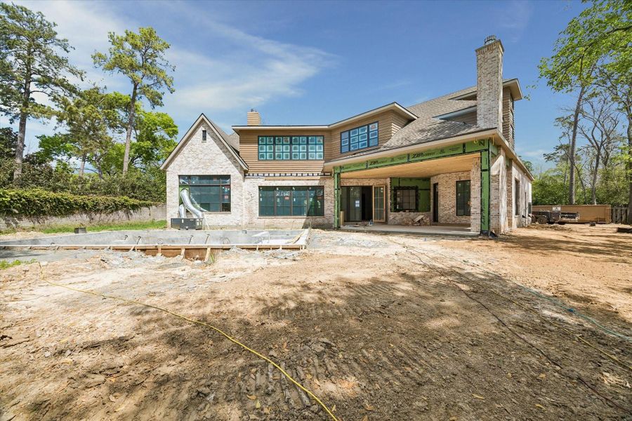 In-progress construction of a new home in , Houston, TX (Image 5). In-progress construction of a new home in , Houston, TX (Image 5).
