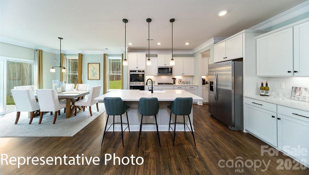 Furnished interior view inside a new home in Falls Cove, Troutman (Image 21).