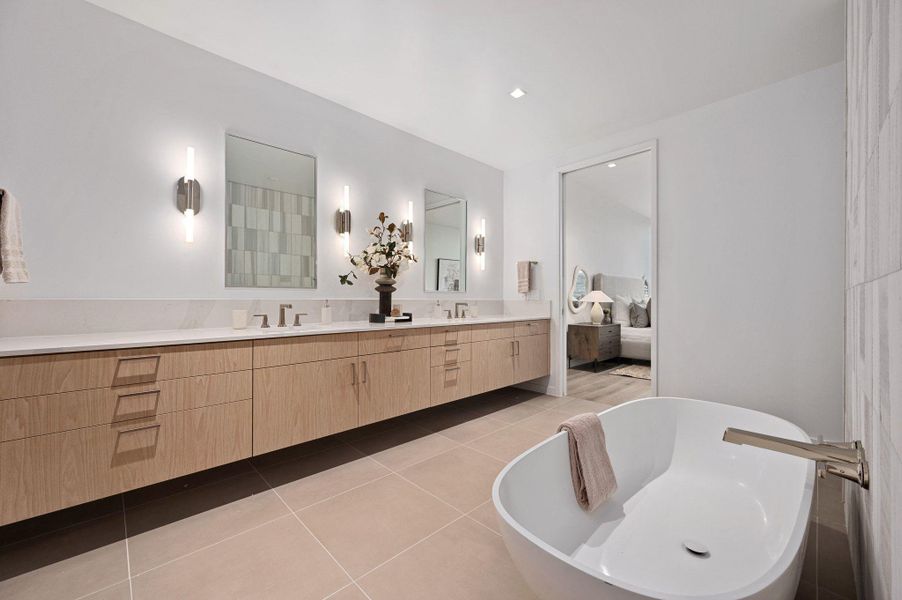 Furnished interior view inside a new home in The Colorfield, Austin (Image 3).