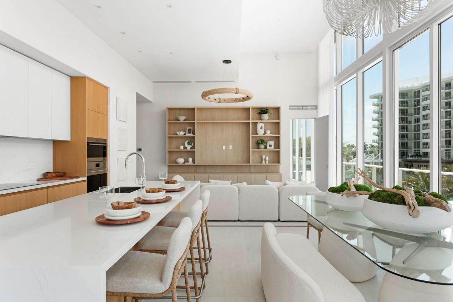 Furnished interior view inside a new home in , Fort Lauderdale (Image 5).