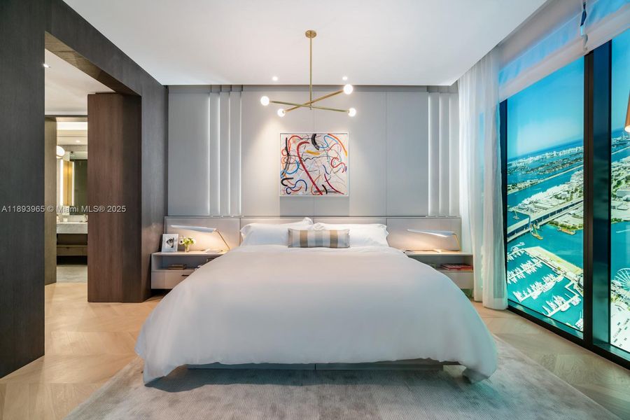 Furnished interior view inside a new home in , Miami (Image 6).