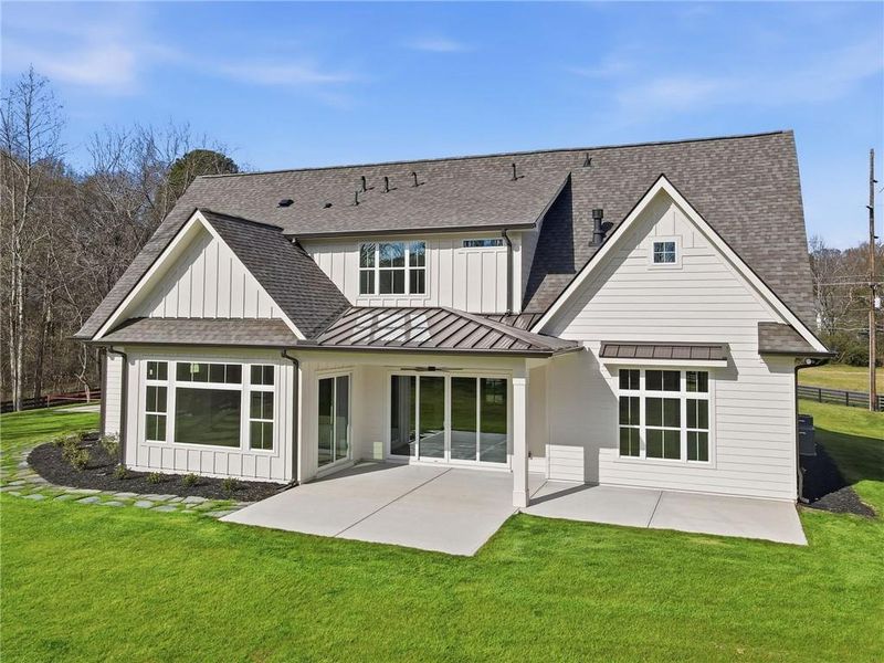 Front exterior of a new home in , Canton, GA, highlighting curb appeal (Image 31).