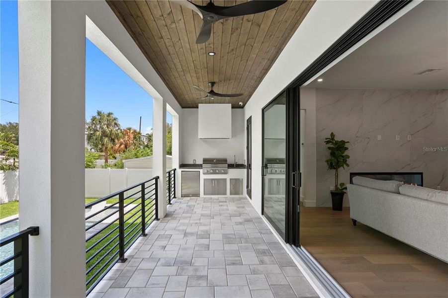 Exterior details and patio area of a home in , Tampa (Image 3). Exterior details and patio area of a home in , Tampa (Image 3).