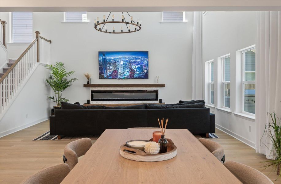 Furnished interior view inside a new home in , Charleston (Image 35).