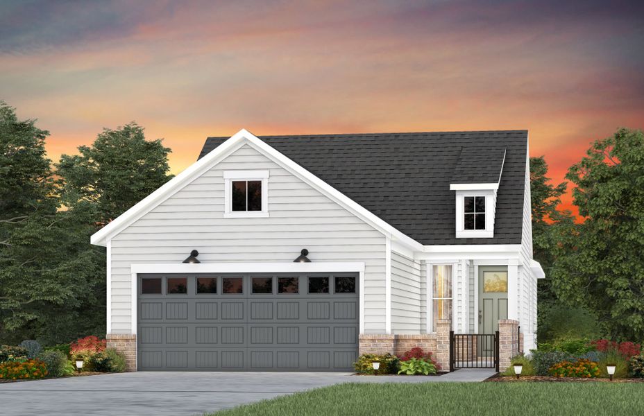 Representative exterior photo of a completed home built from the Compass by Del Webb in Del Webb Carolina Ridge, Midland, NC (Image 23).