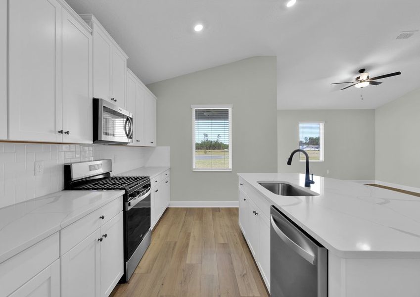 Each kitchen includes upgraded stainless steel appliances Each kitchen includes upgraded stainless steel appliances