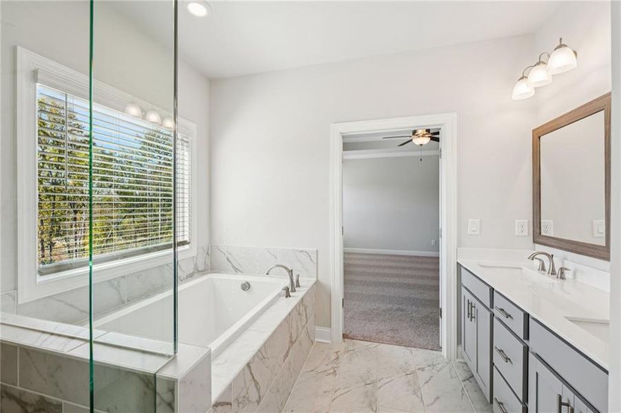 Furnished interior view inside a new home in Palisades Single Family, Cumming (Image 21).