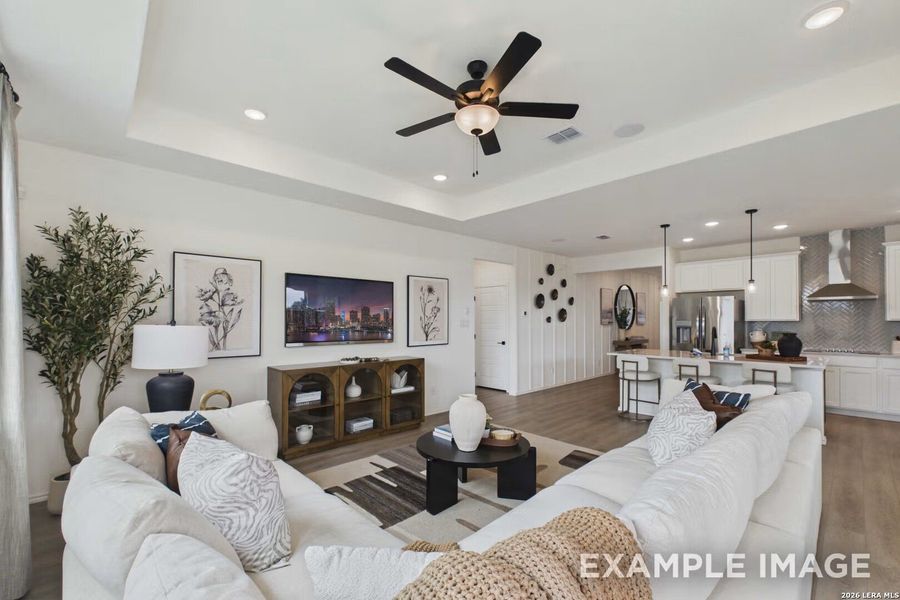 Furnished interior view inside a new home in Morgan Meadows, San Antonio (Image 27).