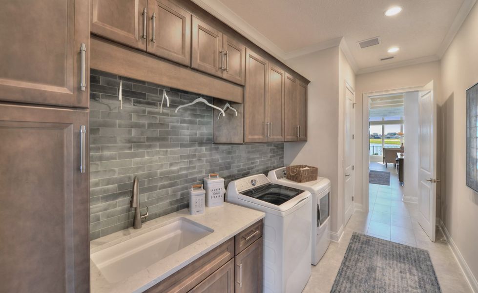 Furnished interior view inside a new home in Tidewater, Jacksonville (Image 26).