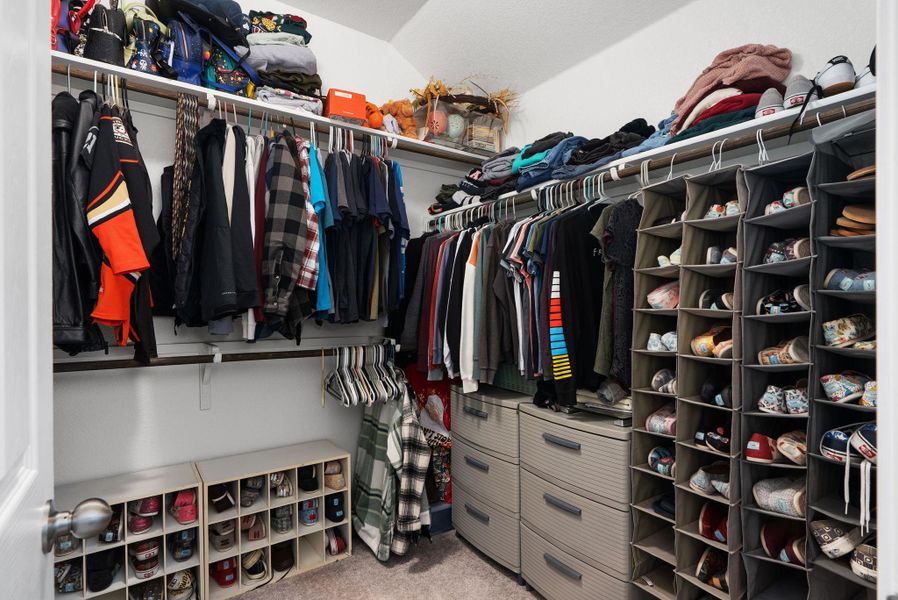 Primary closet. Primary closet.