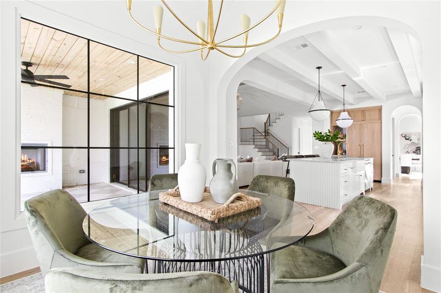 Furnished interior view inside a new home in , Dallas (Image 18).