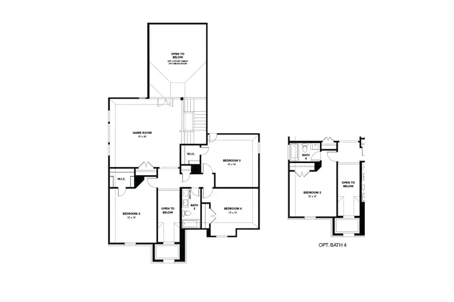 2D floor plan layout of this home in The Oaks, Red Oak, TX (Image 3). 2D floor plan layout of this home in The Oaks, Red Oak, TX (Image 3).