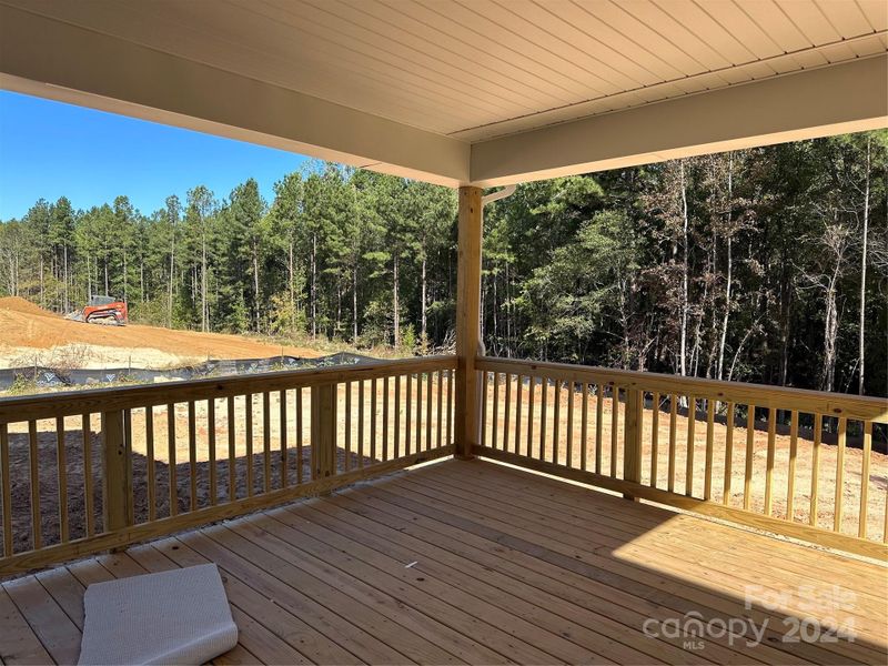 Covered Deck over Looking Large Yard