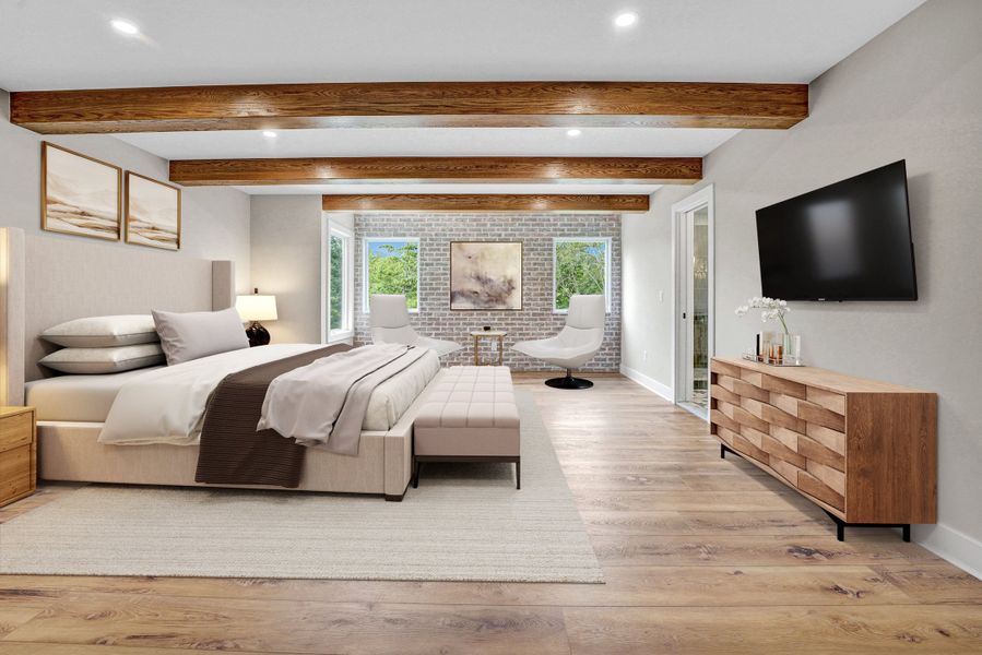 Representative furnished interior of a home built from the The Lexington by Forbes Capretto Homes in Birdsong Estates, Orchard Park (Image 18).