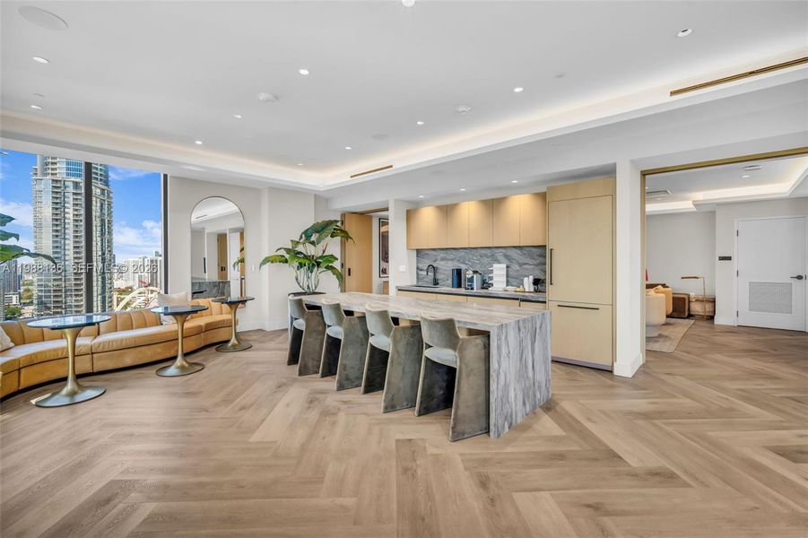 Furnished interior view inside a new home in , Miami (Image 15). Furnished interior view inside a new home in , Miami (Image 15).