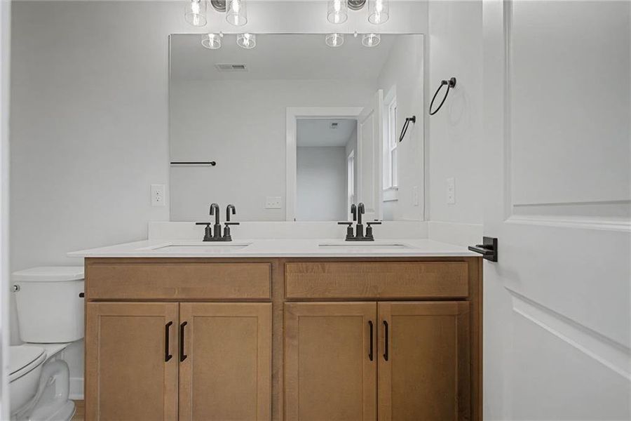 Close-up of interior finishes inside a home in The Park at Brighton, Locust Grove (Image 12).