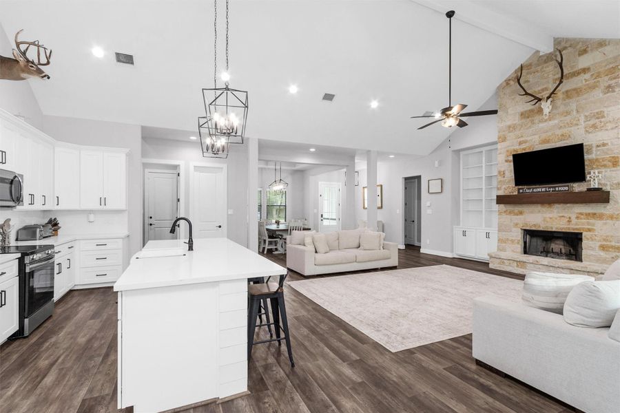 Furnished interior view inside a new home in , Magnolia (Image 16).