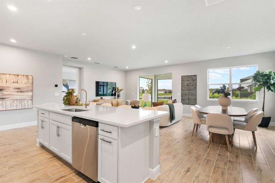 Furnished interior view inside a new home in Windwater, Parrish (Image 3).