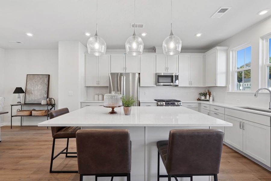 Furnished interior view inside a new home in Twinleaf Townes, Chapel Hill (Image 4).