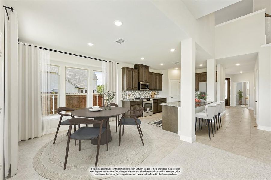 Furnished interior view inside a new home in Sunset Ridge, Alvarado (Image 12). Furnished interior view inside a new home in Sunset Ridge, Alvarado (Image 12).