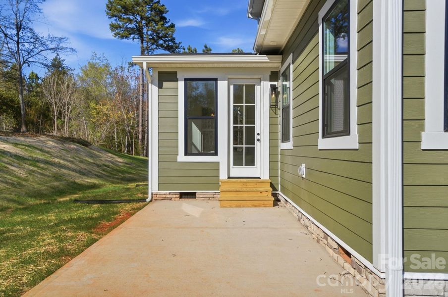 Exterior details and patio area of a home in , Cherryville (Image 28).