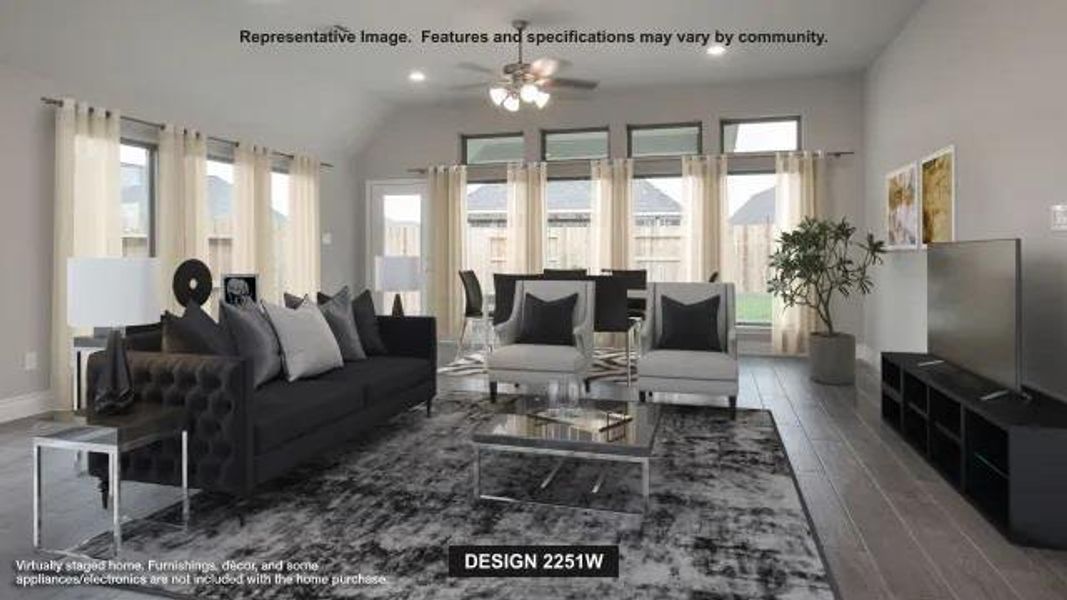 Furnished interior view inside a new home in Juniper Springs, Lockhart (Image 5).