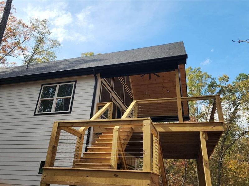 Exterior details and patio area of a home in , Elberton (Image 1).