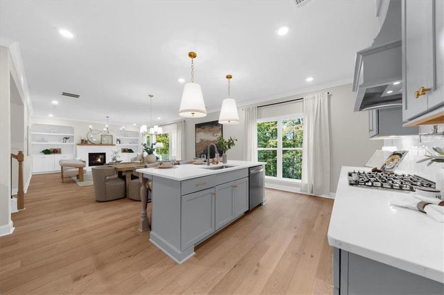 Furnished interior view inside a new home in , Flowery Branch (Image 35).