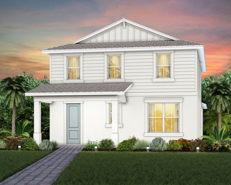 Representative exterior photo of a completed home built from the Mabel II by Pulte Homes in SeaFlower, Bradenton, FL (Image 34). Representative exterior photo of a completed home built from the Mabel II by Pulte Homes in SeaFlower, Bradenton, FL (Image 34).