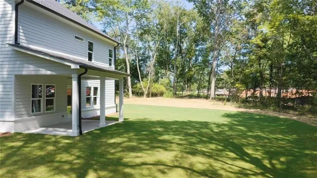 Exterior details and patio area of a home in , Flowery Branch (Image 29).