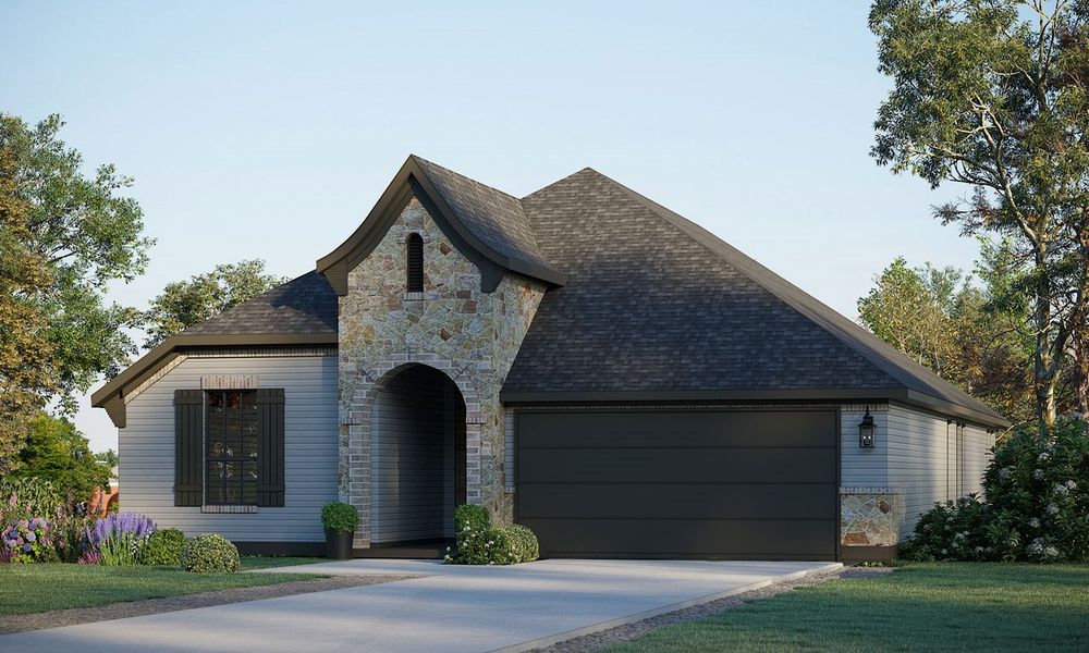 Representative exterior photo of a completed home built from the Taylor 4122 by GFO Home in Highland Village, Georgetown, TX (Image 4). Representative exterior photo of a completed home built from the Taylor 4122 by GFO Home in Highland Village, Georgetown, TX (Image 4).