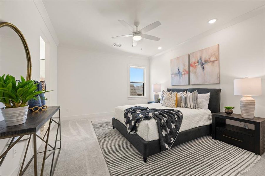 Furnished interior view inside a new home in The Resort on Eagle Mt. Lake, Fort Worth (Image 18).
