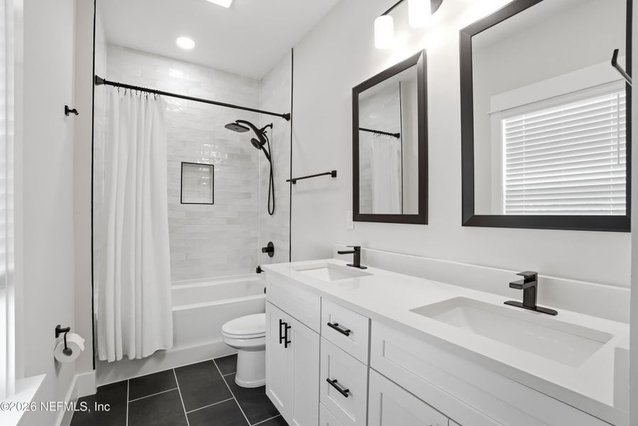 Furnished interior view inside a new home in , Jacksonville Beach (Image 13). Furnished interior view inside a new home in , Jacksonville Beach (Image 13).