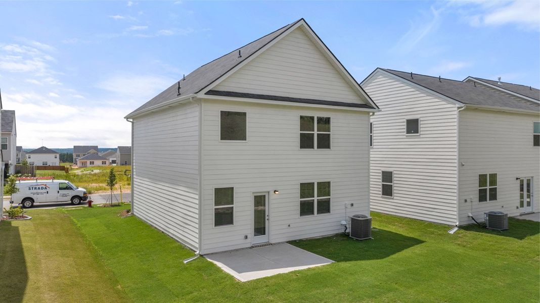 Exterior details and patio area of a home in Highland Hills, Graniteville (Image 4). Exterior details and patio area of a home in Highland Hills, Graniteville (Image 4).