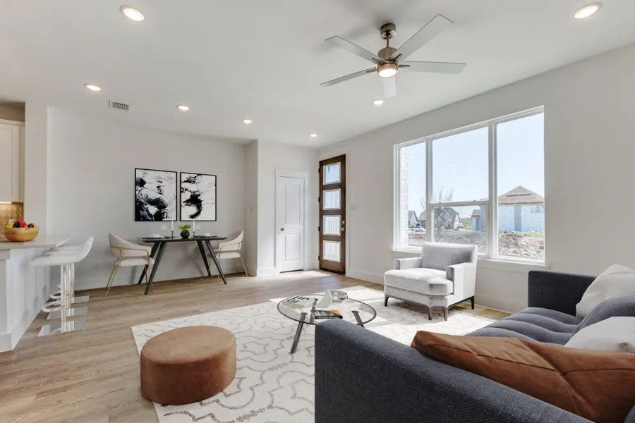 Representative furnished interior of a home built from the Brooke Modern by Cadence Homes in Karis, Crowley (Image 18). Representative furnished interior of a home built from the Brooke Modern by Cadence Homes in Karis, Crowley (Image 18).