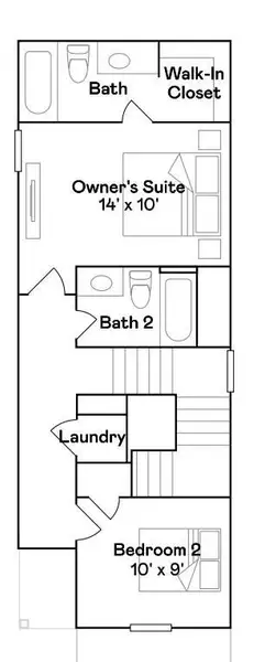 2D floor plan layout of this home in Indian Springs, Crosby, TX (Image 3).