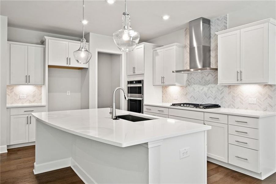 Furnished interior view inside a new home in Rose Creek, Cumming (Image 3).