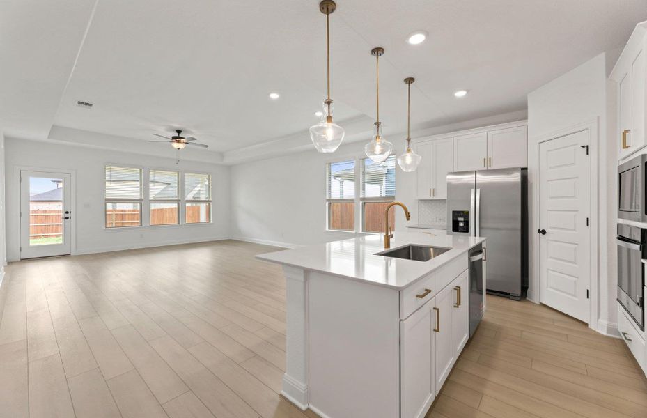 Furnished interior view inside a new home in Santa Rita Ranch, Liberty Hill (Image 10).