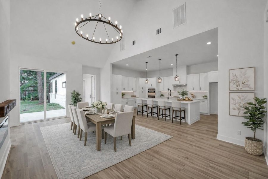 *virtually staged* Dining room