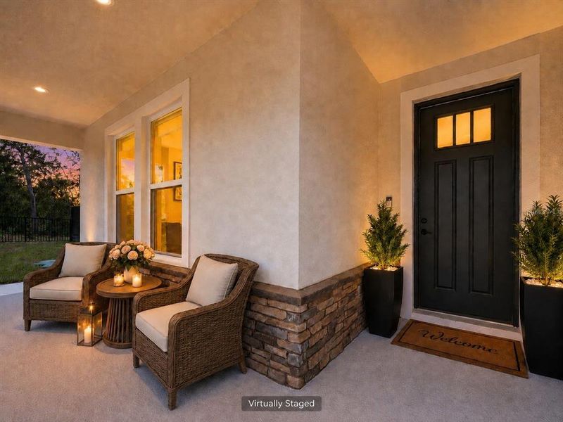 Exterior details and patio area of a home in , Spring Hill (Image 37).