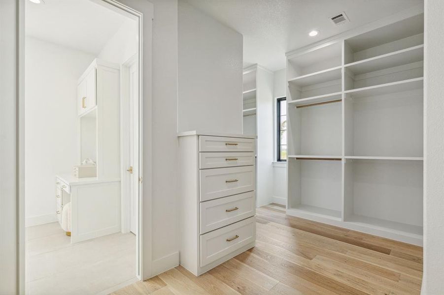 Master walk-in closet