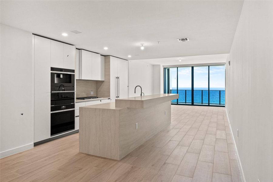 Kitchen with Ocean View